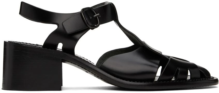 Hereu Black Pesca Heeled Sandals 1