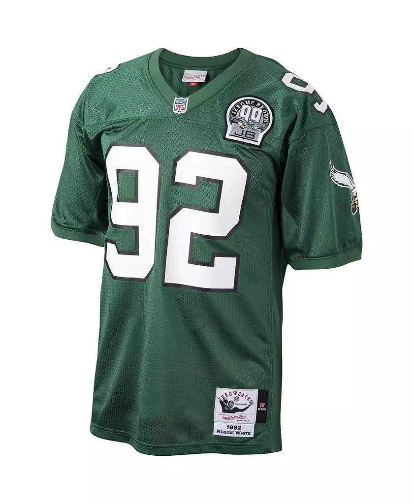 Mitchell and Ness Men
s Reggie White Kelly Green Philadelphia Eagles 1992 Authentic Throwback Retired Player Jersey 2