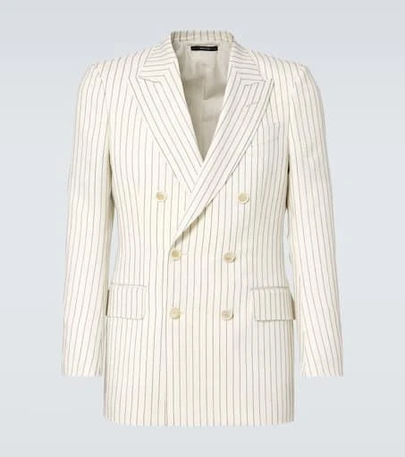 Tom Ford Dyllan pinstripe wool and silk blazer 1