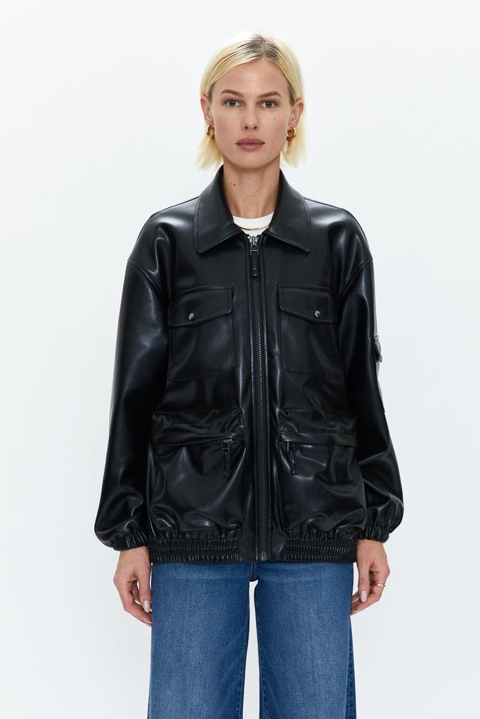 Pistola Denim Rhett Utility Bomber - Noir