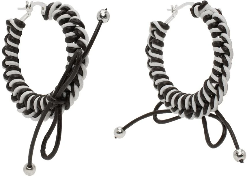 CHOPOVA LOWENA Black & White Nimbus Mini Hoops 2