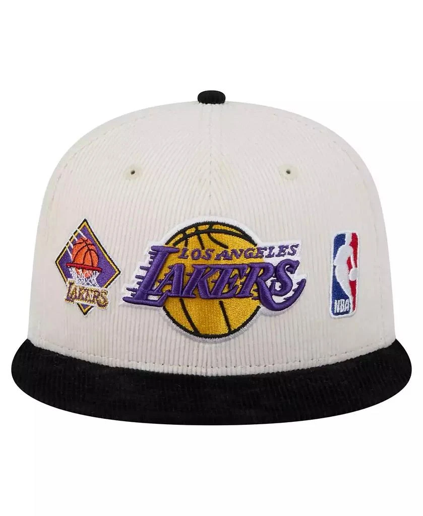 New Era Men's Cream Los Angeles Lakers Two-Tone 9FIFTY Snapback Hat 5