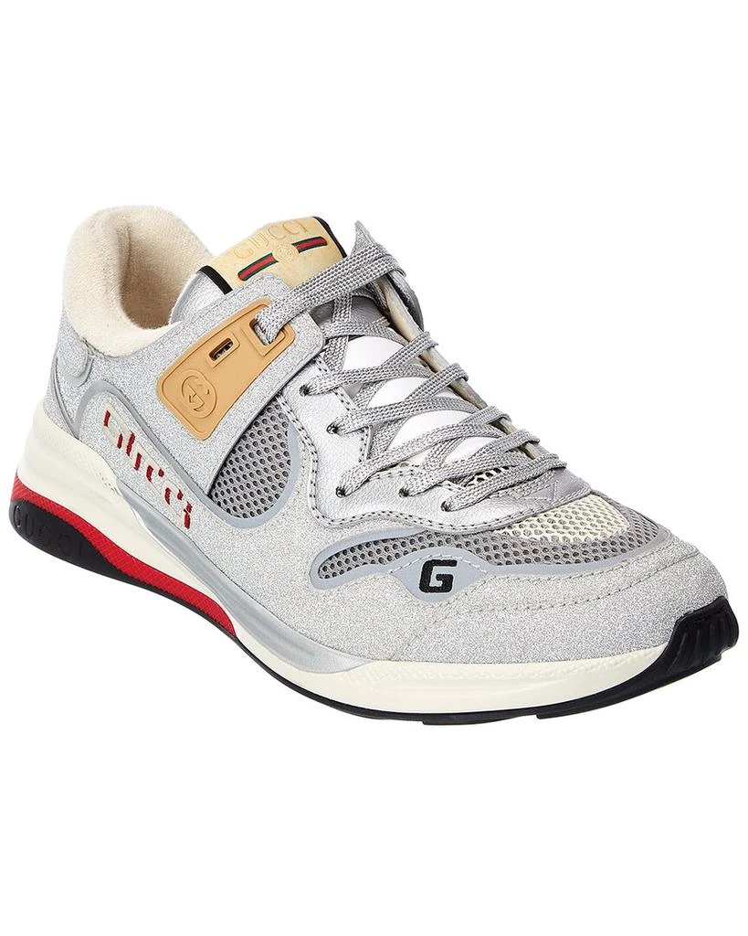 Gucci Ultrapace Glitter Leather & Mesh Sneaker 1