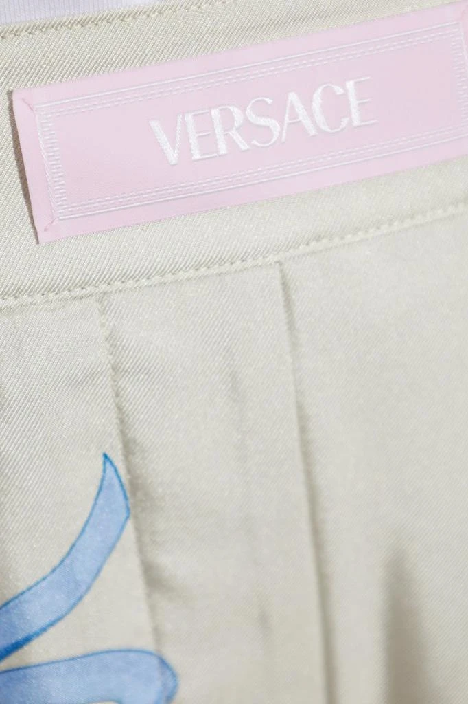 Versace Versace Pattern-Printed Wide-Leg Trousers 5