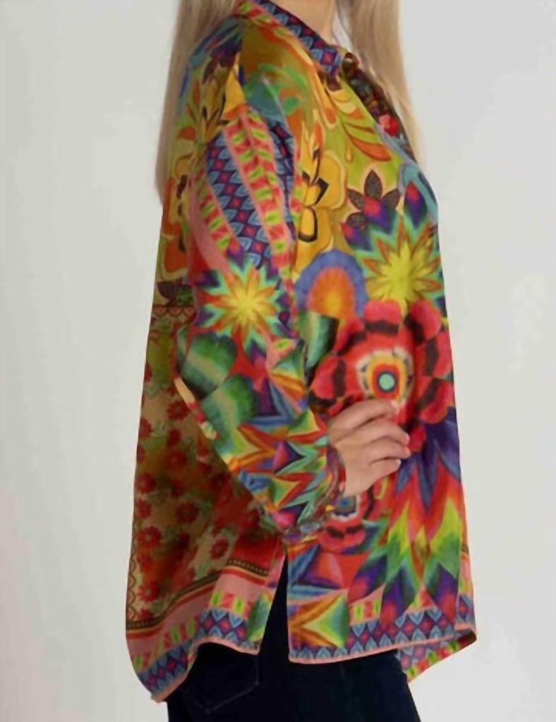 Johnny Was Johnny Was - Women's Slim Audrey With Trim Button Down Shirt