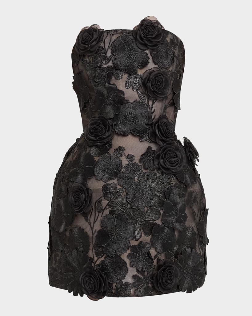 BRONX AND BANCO Jasmine Maraya Embroidered Corset Mini Dress