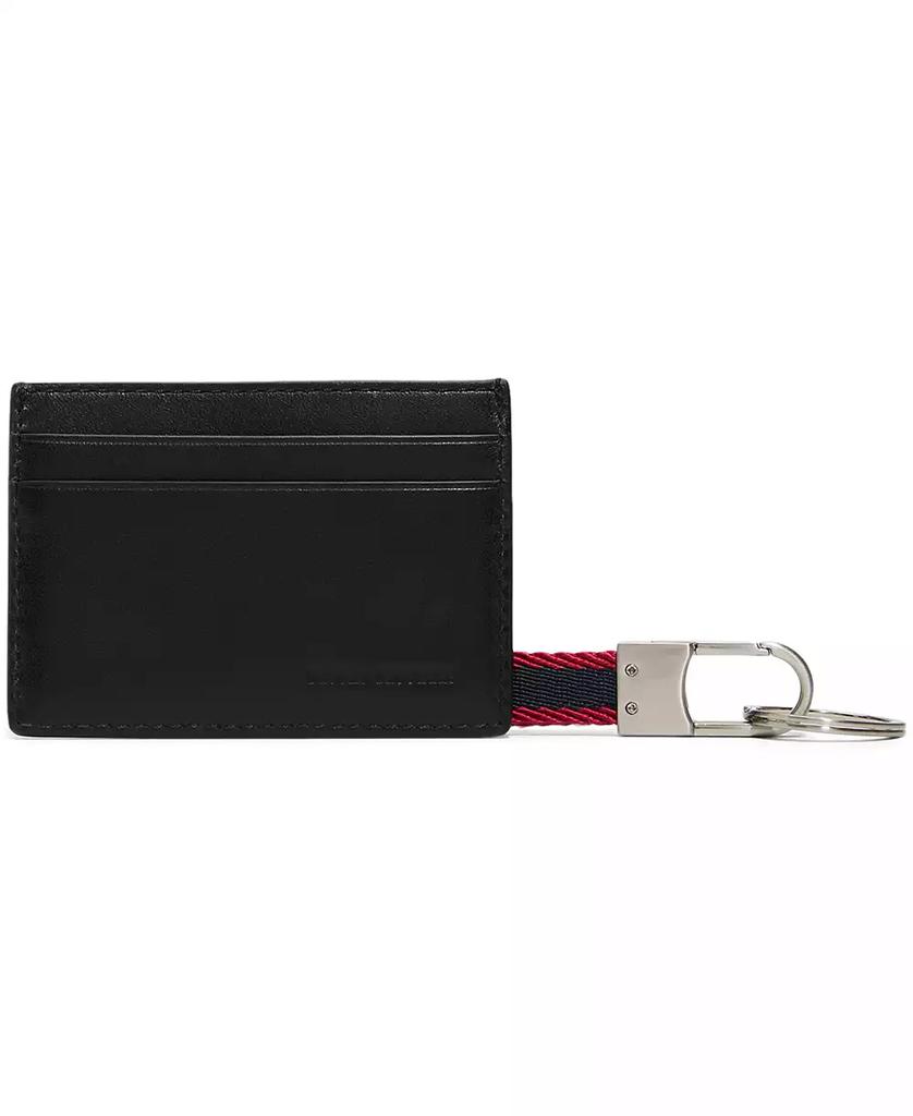 Brooks Brothers Men's Cardholder Kc Leather Wallet with Change Purse