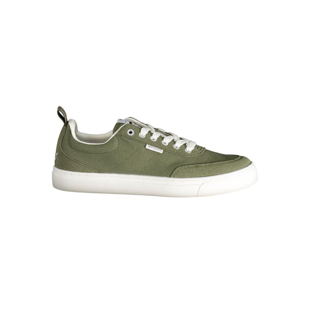Gas Gas Green Polyester Mens Sneaker