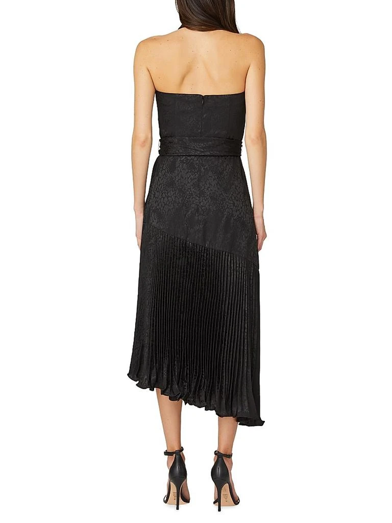 Shoshanna Women's Roya Halter Jacquard Midi Dress - Jet - Size 4