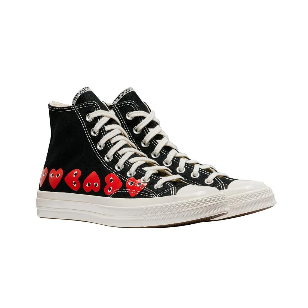 COMME DES GARÇONS PLAY COMME DES GARÇONS PLAY CONVERSE CHUCK 70 MULTI HEART HIGH BLACK 4