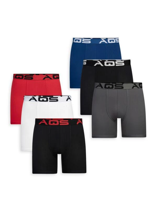 AQS 6-Pack Assorted Boxer Briefs 1