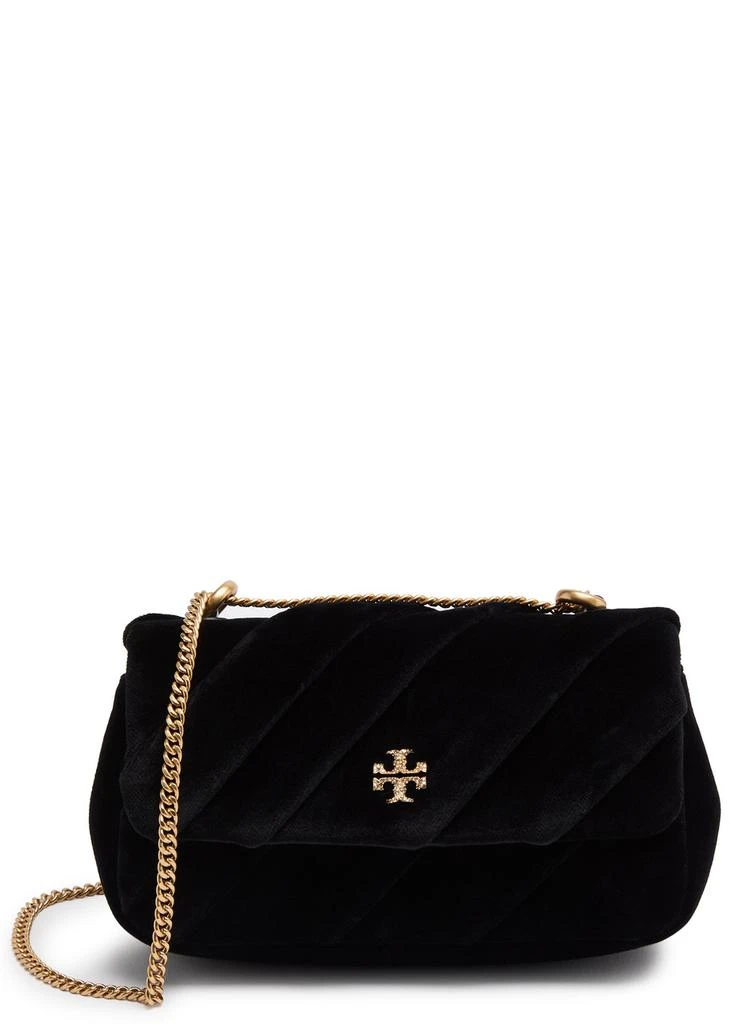 Tory Burch Kira Draped mini velvet cross-body bag 1