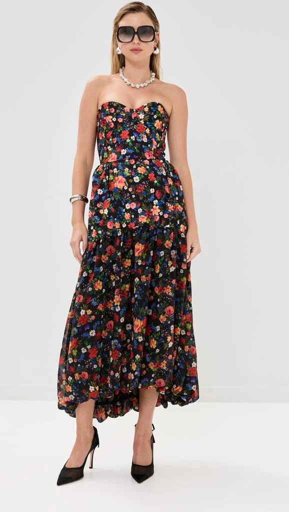 Kika Vargas Glenn Dress Black Garden 4