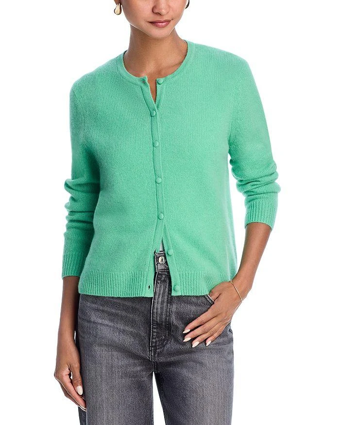 C by Bloomingdale's Cashmere Crewneck Cardigan Sweater - Exclusive 1