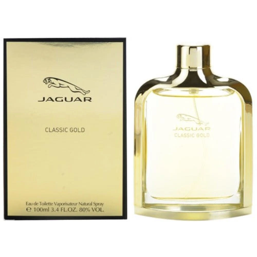 JAGUAR 2PCS Combo  Classic Gold Eau De Toilette  Men's Cologne 3.4 Oz 1