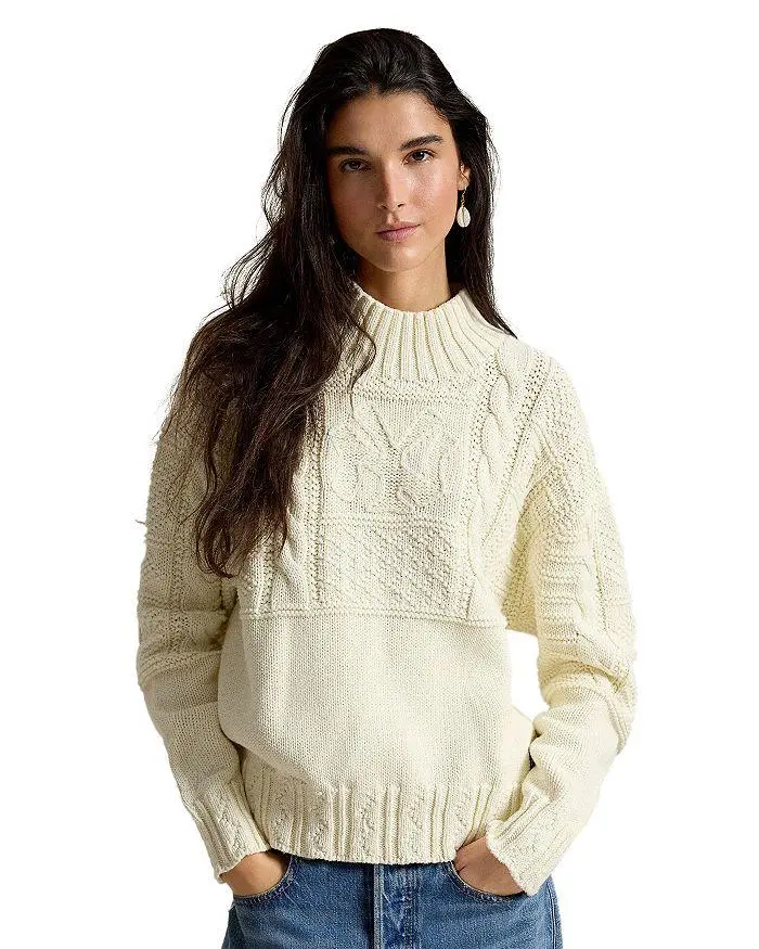 Ralph Lauren Yankees Mock Neck Sweater
