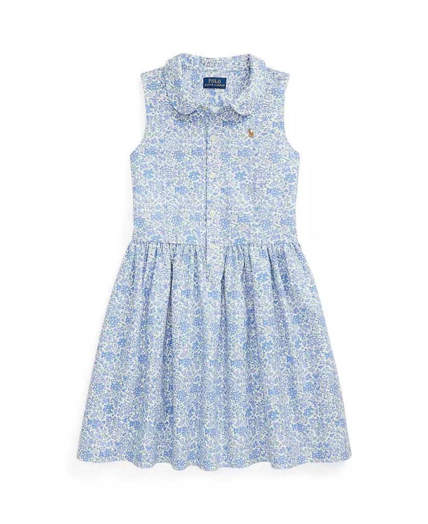 Ralph Lauren Big Girls Floral Oxford Shirtdress