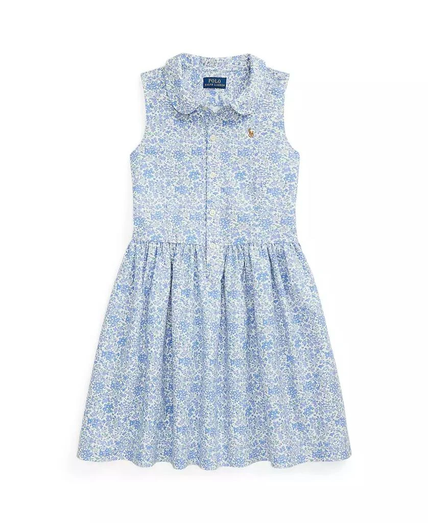 Ralph Lauren Big Girls Floral Oxford Shirtdress 1