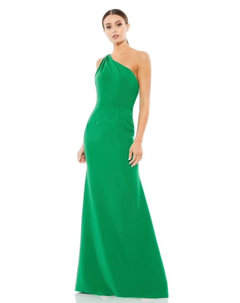 Ieena for Mac Duggal One Shoulder Jersey Mermaid Gown 2