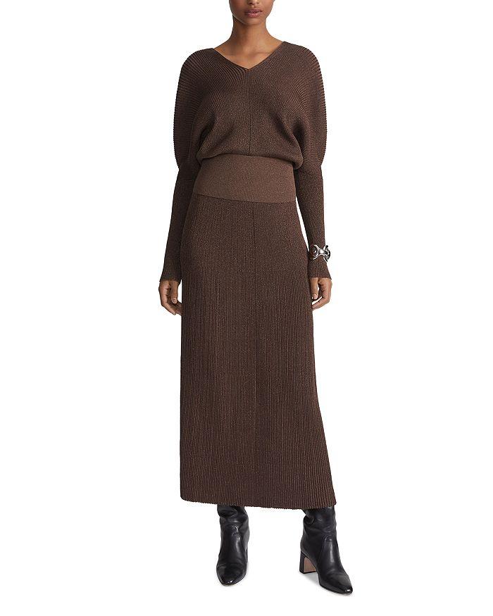 Lafayette 148 New York Ribbed Drop Shoulder Top