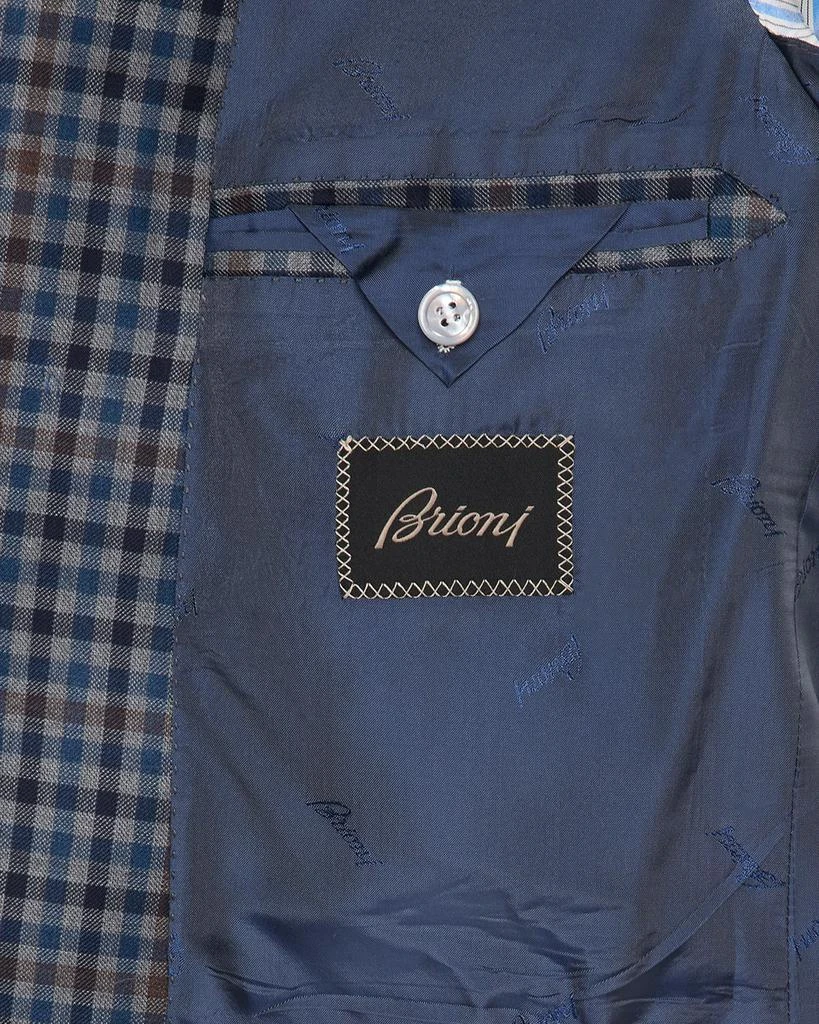 Brioni Men's Multi-Check Wool Single-Breasted Sport Coat 5
