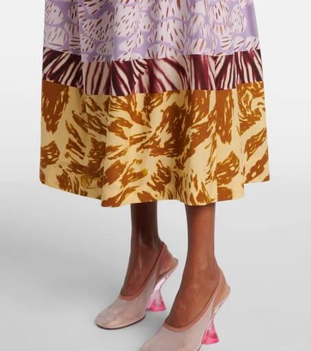 Dries Van Noten Printed cotton maxi skirt 5