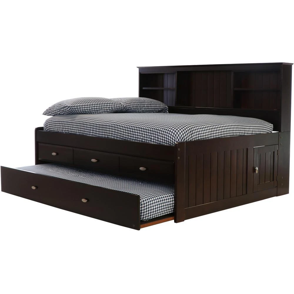 American Furniture Classics Full Daybed with Three Drawer Storage Unit and Twin Sized Trundle 4