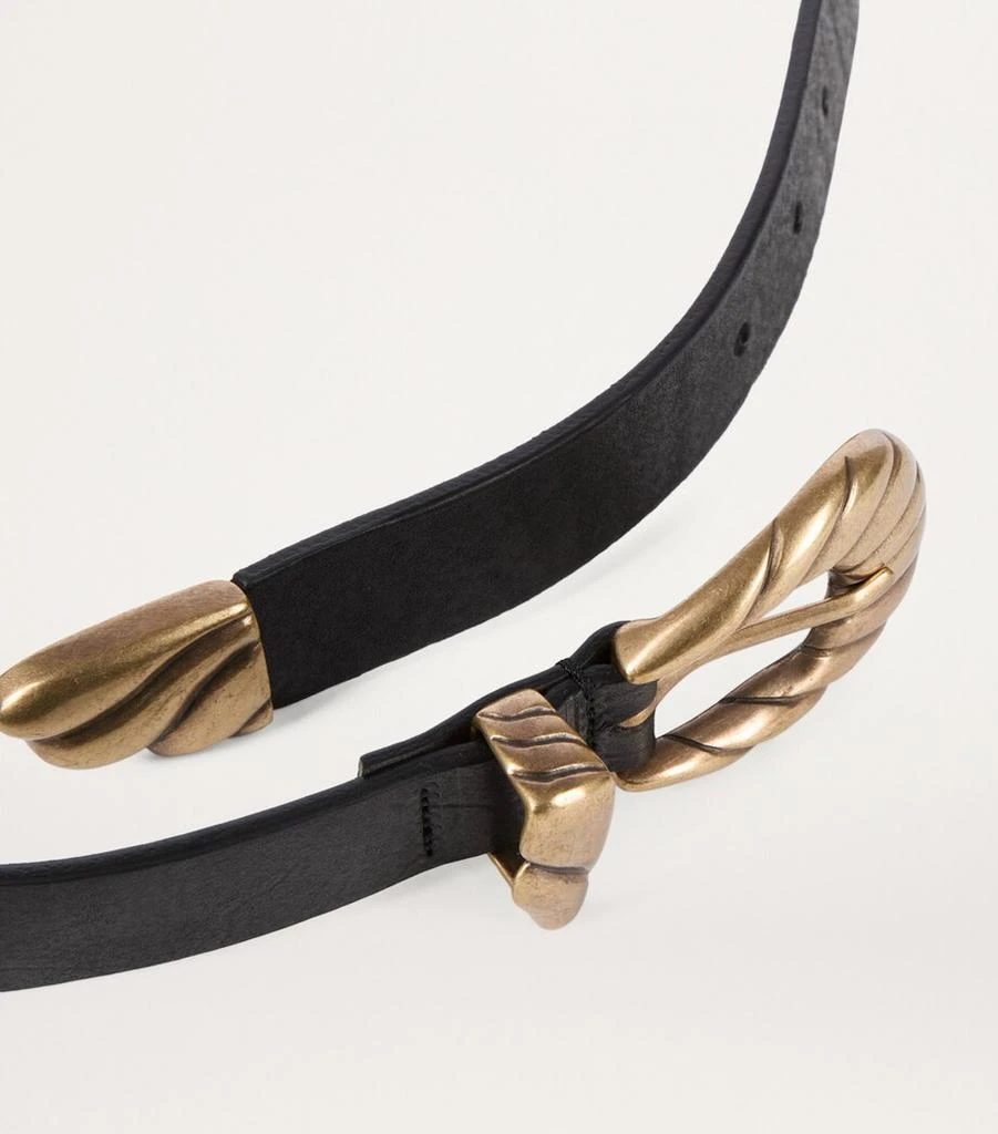 Leather Double-Buckle Belt – On Sale Now with Up to 52% Off 