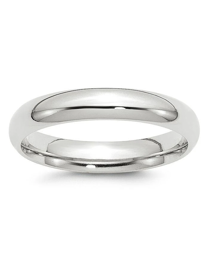 Bloomingdale's Men's 4mm Comfort Fit Band Ring in 14K White Gold
