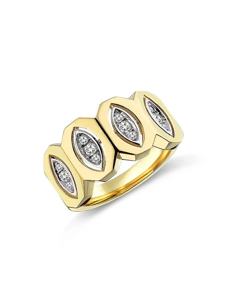 Melis Goral Focus 14K Gold & Diamond Ring 1