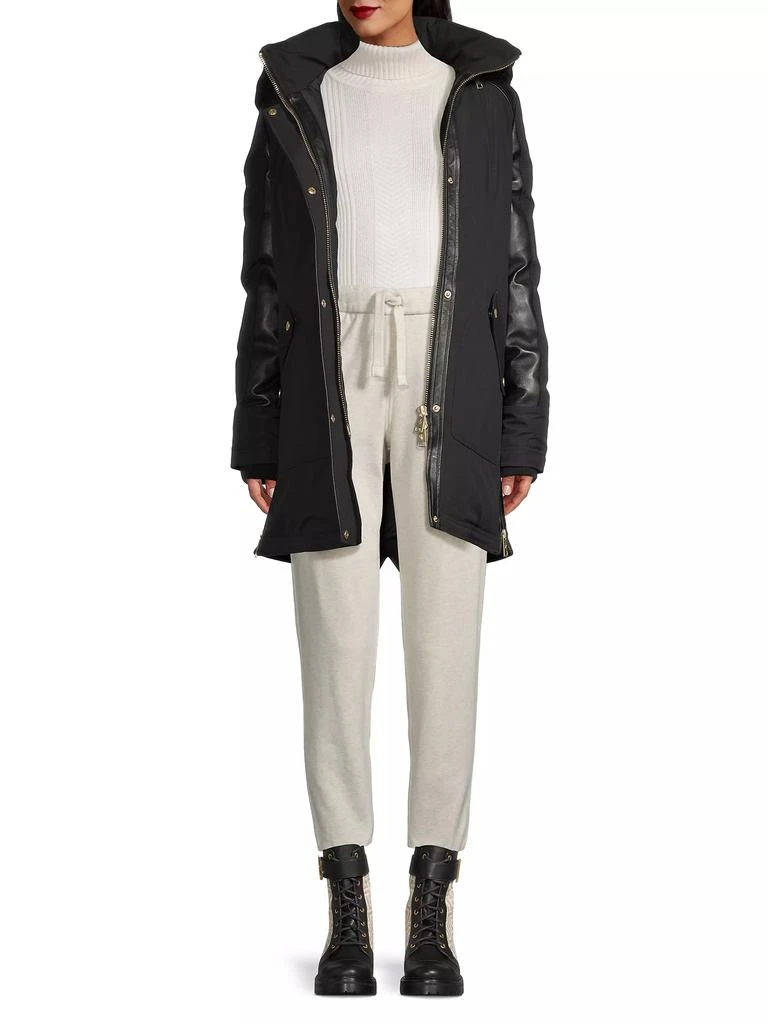 Nicole Benisti Chelsea Hooded Shearling-Embellished Coat 2