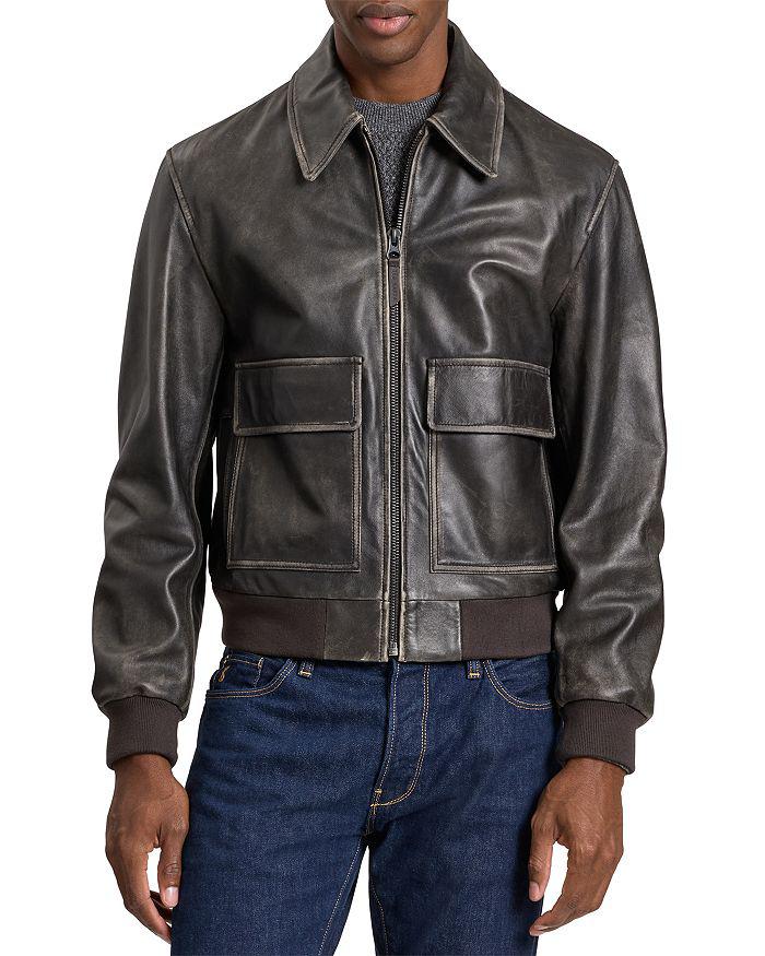 Shop Black Vegetable A-2 Leather Jacket on Sale at BeyondStyle