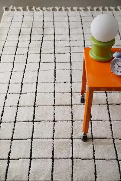 Urban Outfitters Tuno Grid Hilo Tufted Rug 2