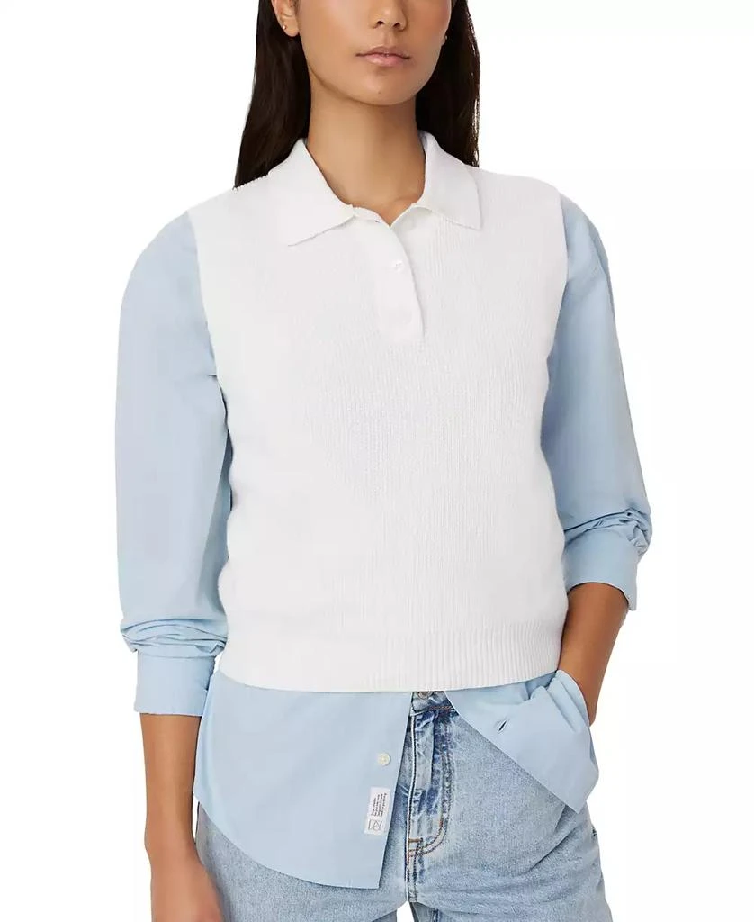 Frank And Oak Women's Sleeveless Polo Sweater 3
