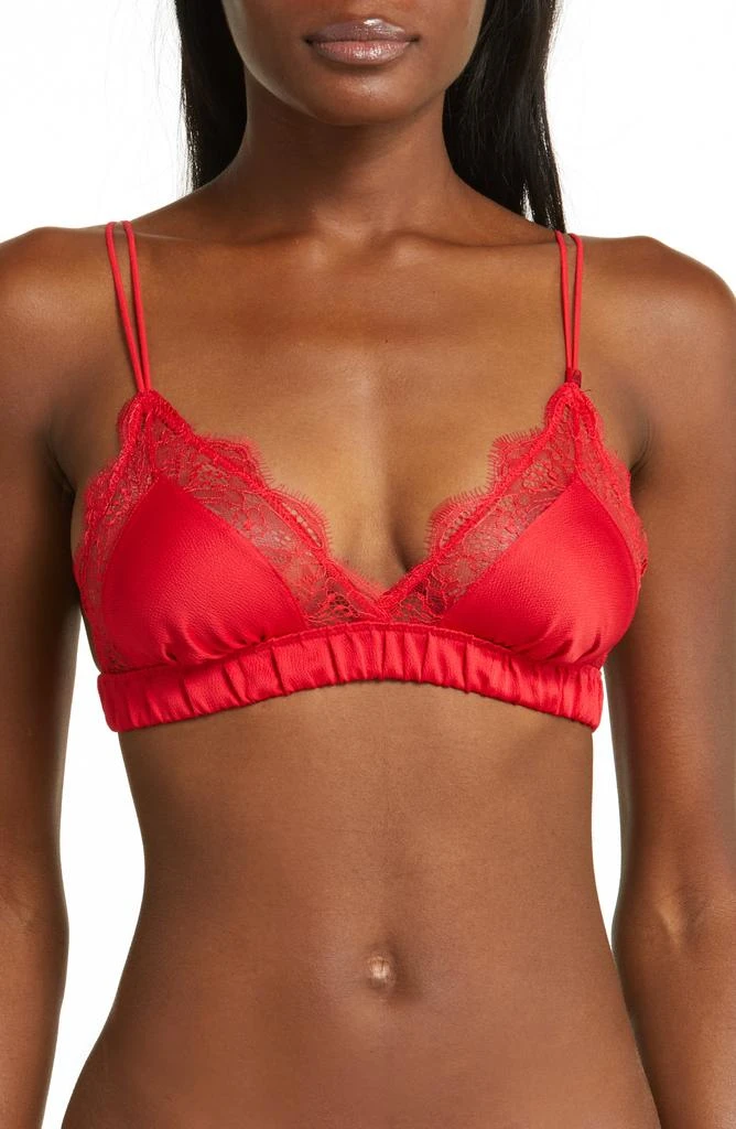 LOVE STORIES Love Lace Satin Bralette 1