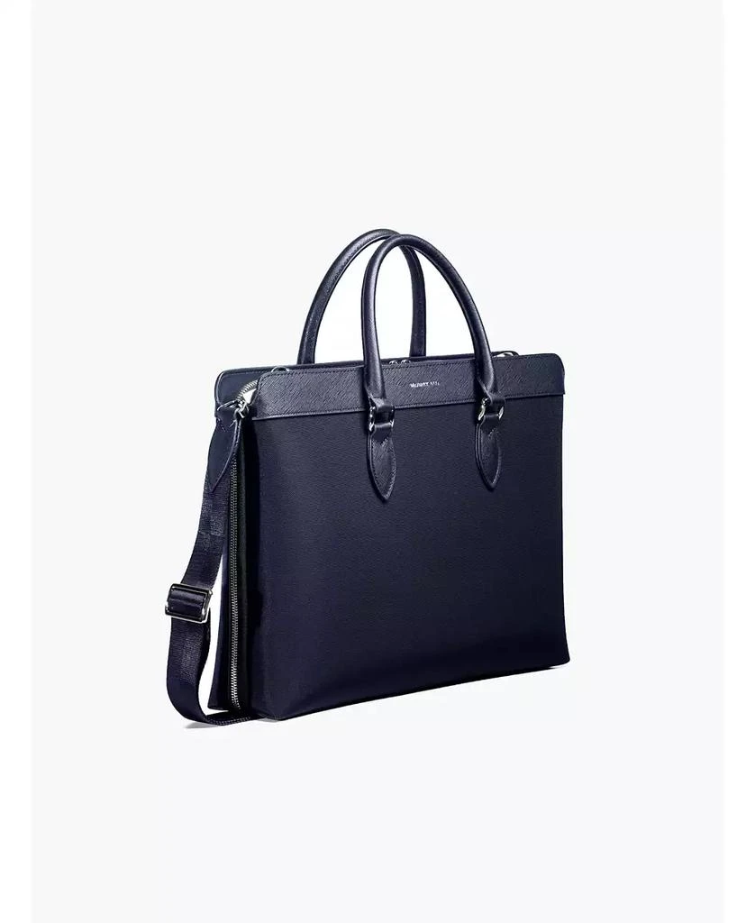 MAVERICK & CO. Men's Alpha Leather Trimmed Briefcase 3