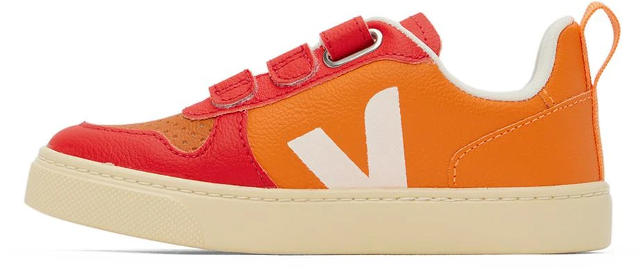 VEJA Kids Red & Orange V-10 Sneakers 3