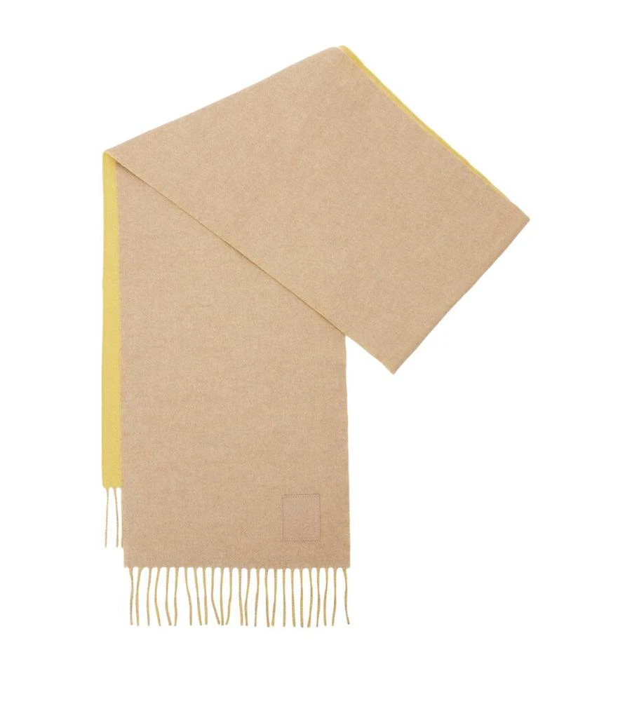 Loewe Wool-Cashmere Anagram Scarf 1