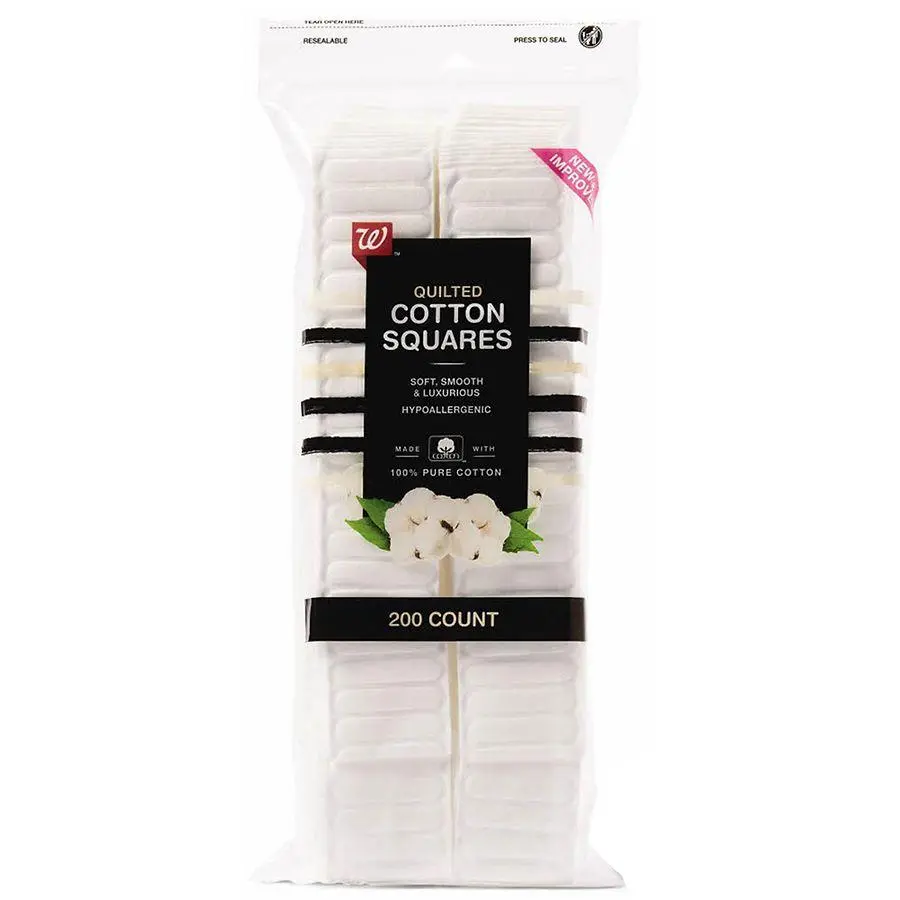 Walgreens Quilted Cotton Squares, Soft, Smooth & Luxurious 200ct