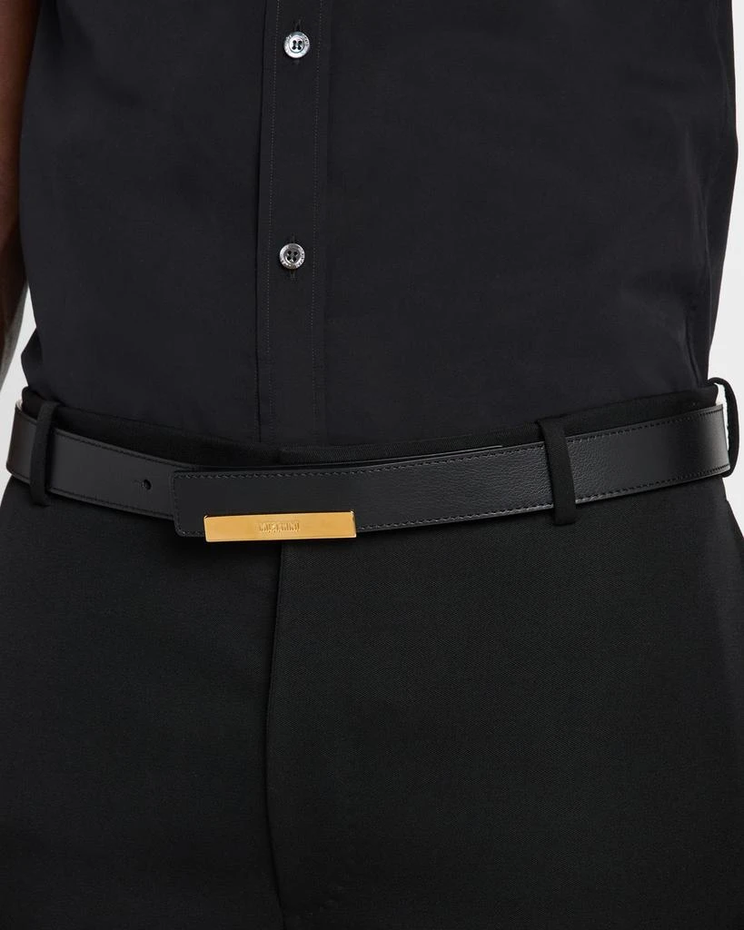 Moschino Men's Calfskin Leather Belt 2