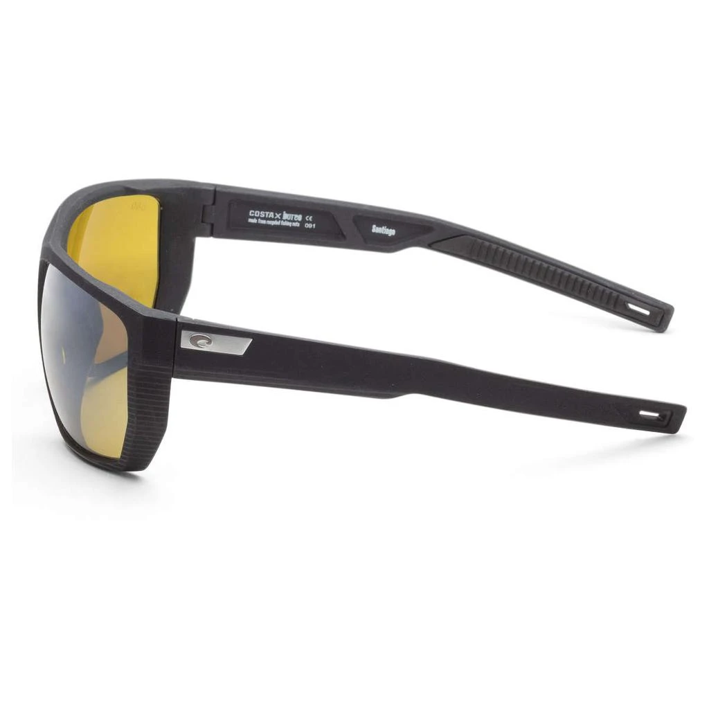 Costa Del Mar Costa del Mar Santiago Men's Black Rectangular Polarized Sunglasses 2