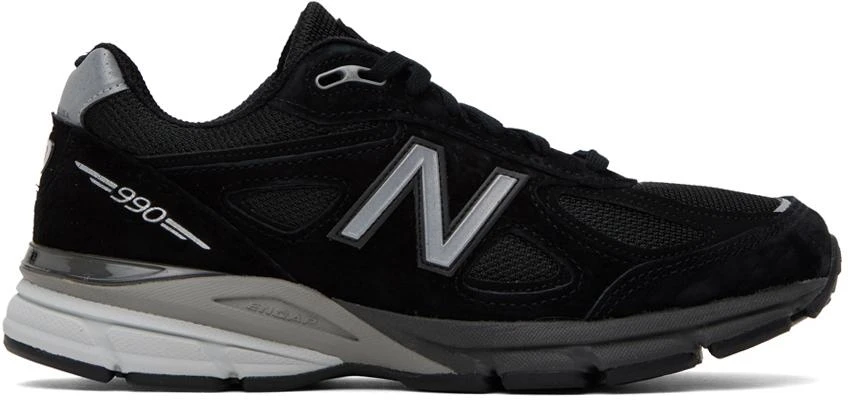 New Balance Black Made in USA 990v4 Sneakers 1