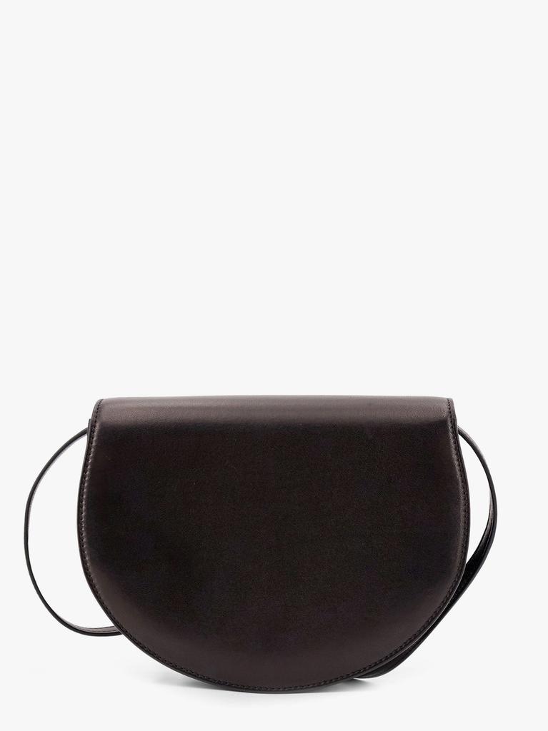 The Row Leather shoulder bag with engraved logo