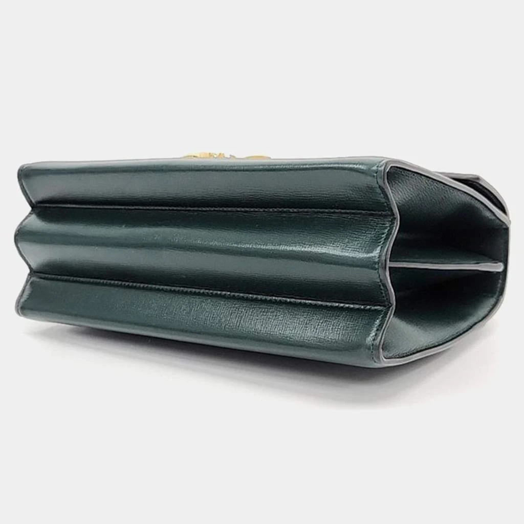 Gucci Gucci Green Leather Sylvie 1969 Top Handle Bag 3