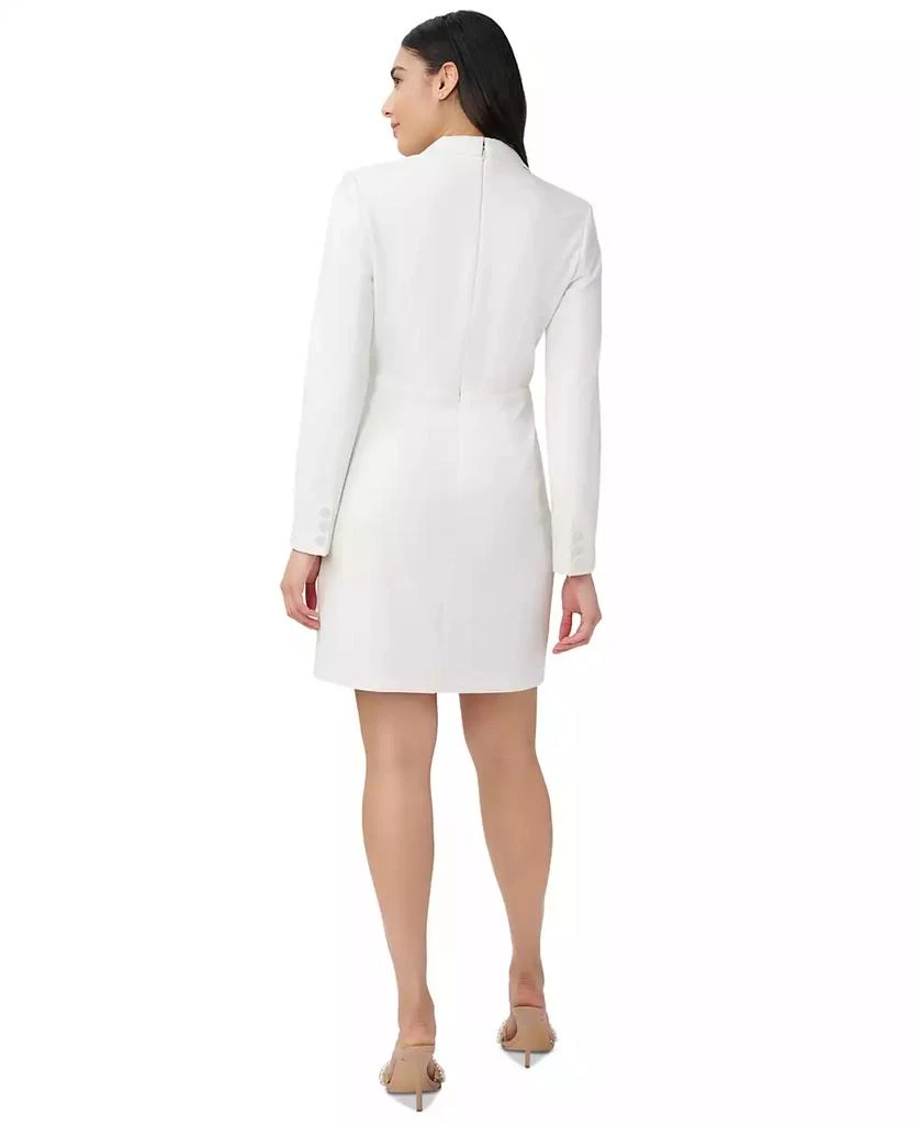 Adrianna Papell Women's Tuxedo Long Sleeve Sheath Dress 2