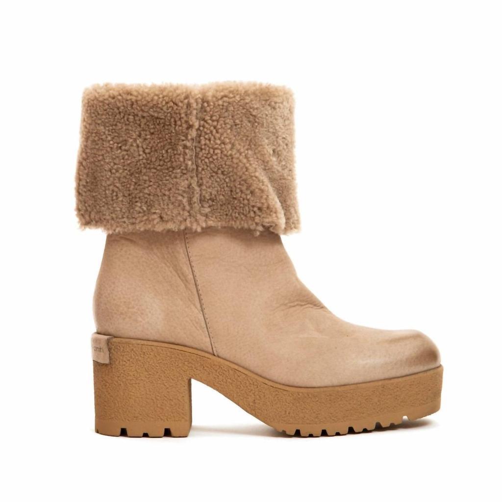 PATRIZIA BONFANTI Patrizia Bonfanti - Women's Zadie Shearling Ankle Boots Pietra