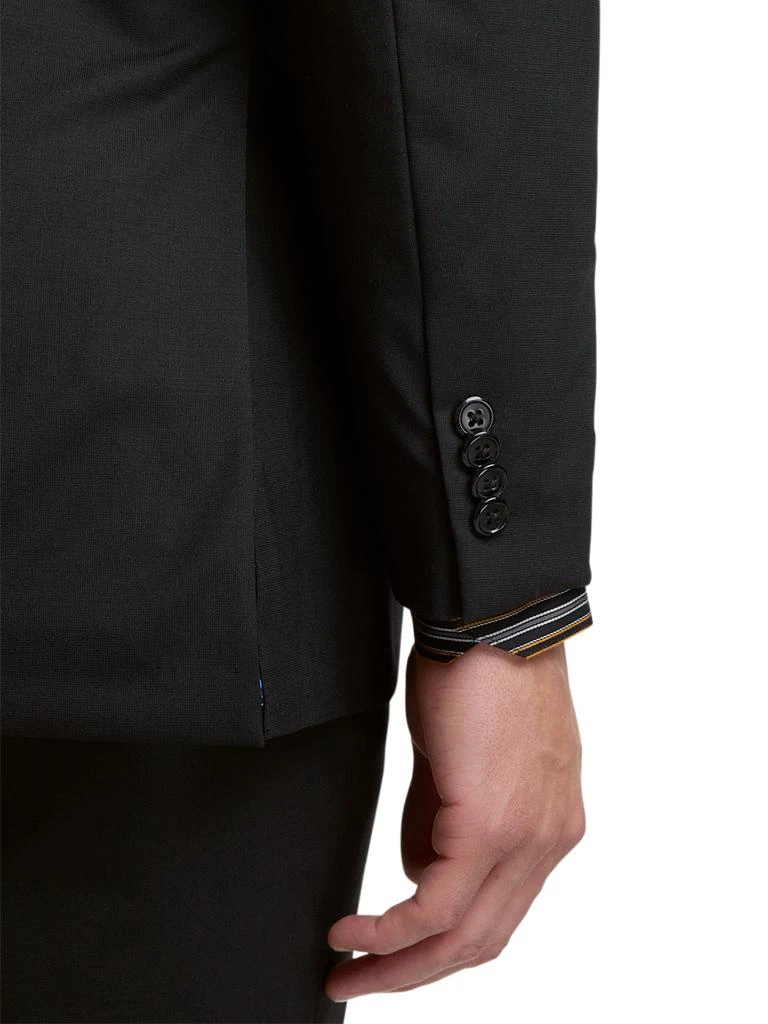 Paul Fredrick Wool Stretch Bengaline Peak Lapel Suit Jacket 3