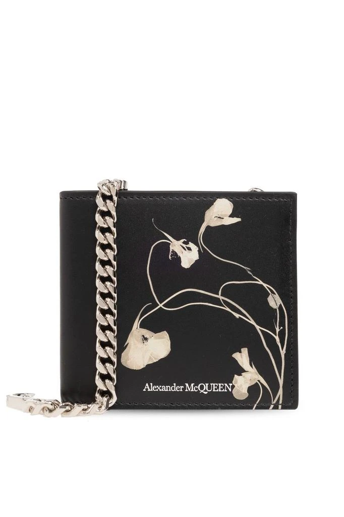 Alexander McQueen Alexander McQueen Logo Detailed Chained Wallet 1