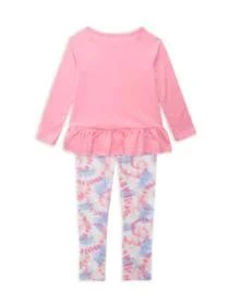 Juicy Couture Girl's 2-Piece Logo Top & Tie-Dye Leggings Set 2