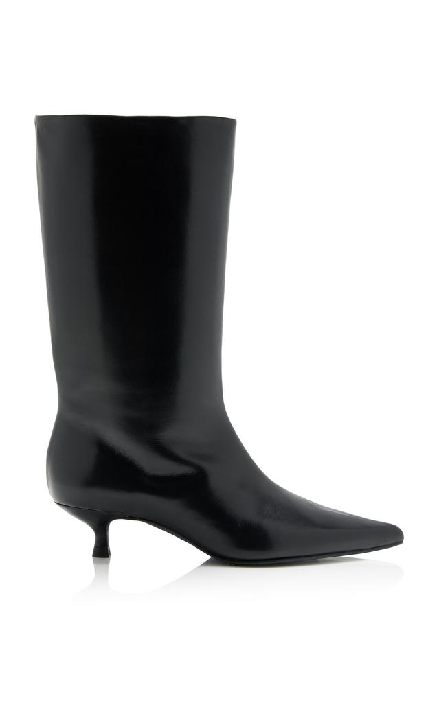 Flattered Flattered - Nour Leather Boots - Black - IT 38 - Moda Operandi